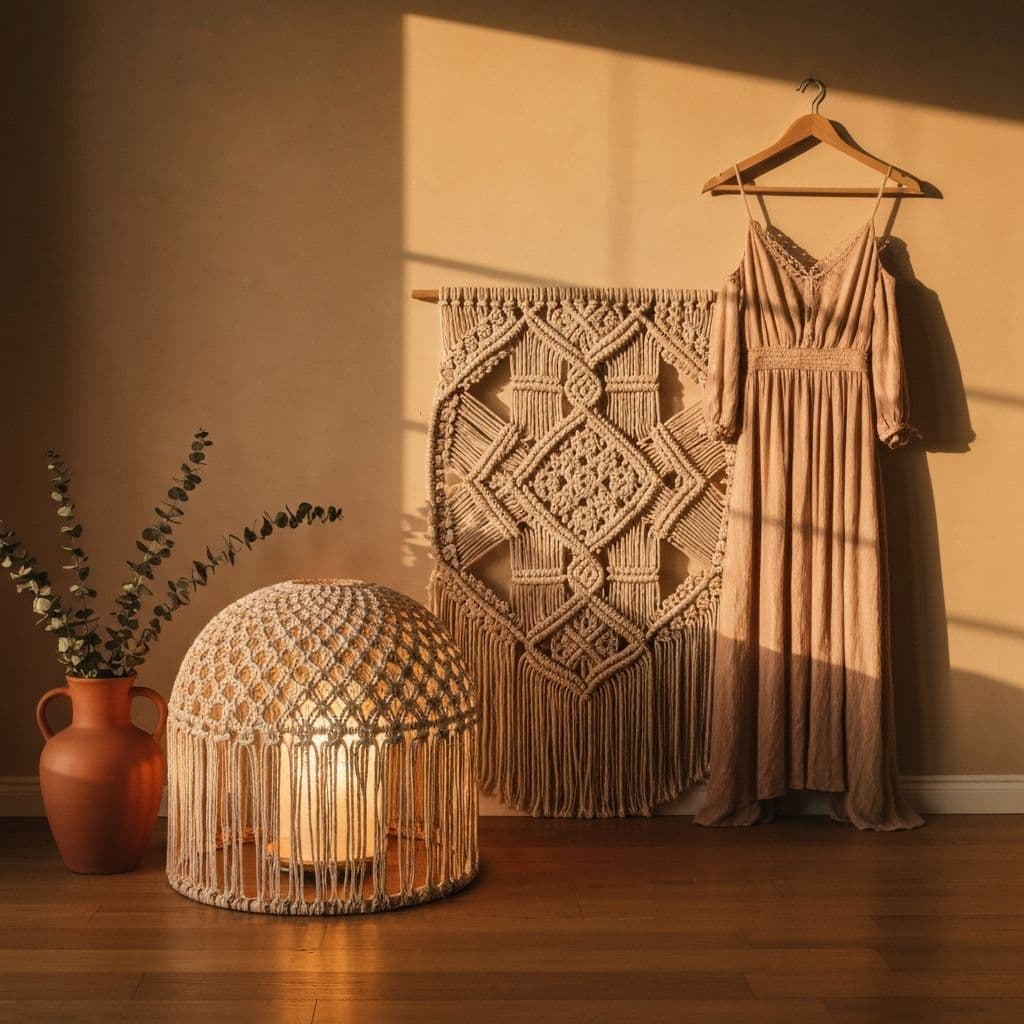 Изделия Stariva — абажур, панно, платье