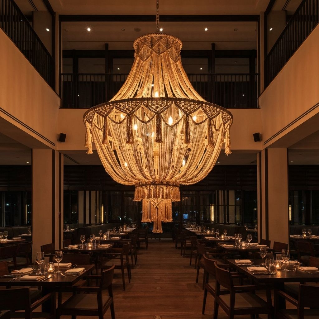 Люстра в ресторане