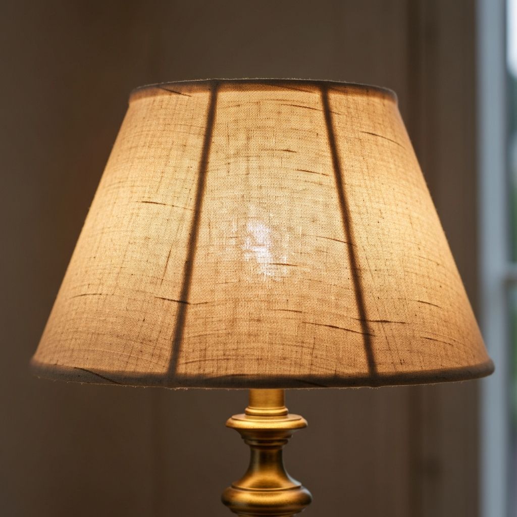 Льняной абажур